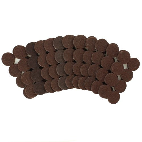 Smart Surface 8825 Heavy Duty Self Adhesive Furniture Felt Pads 1-Inch Round Brown 96-Piece Value Pack in Resealable Bag - color: Brown