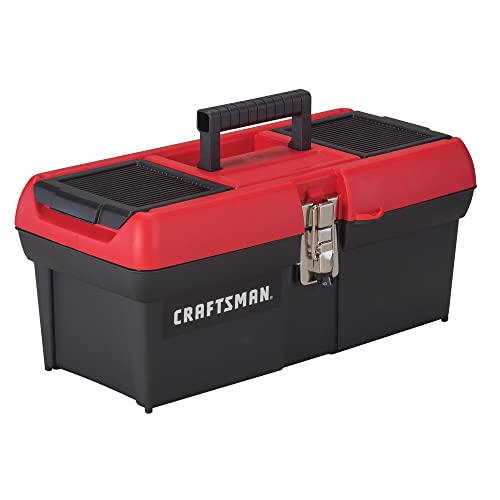 CRAFTSMAN Tool Box, Lockable, 16 in., Red/Black (CMST16901) (Pack of 6) - size: 16 inches (Pack of 6)