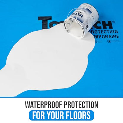 Temporary Floor Protection for Renovation, Painting, Construction - 40" x 90 ft, Covers 300 sqft (10, Pounds)