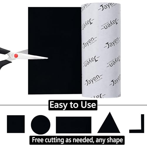 Non Slip Self Adhesive Silicone Cuttable Furniture Pads - 5x80 inch Versatile Non-Slip Silicone Pads for Variety of Objects, Appliances and Furniture - color: 5x80 Black