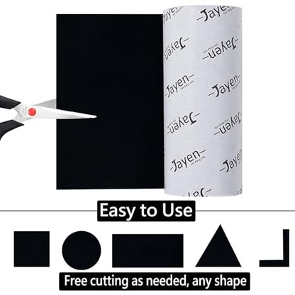 Non Slip Self Adhesive Silicone Cuttable Furniture Pads - 5x80 inch Versatile Non-Slip Silicone Pads for Variety of Objects, Appliances and Furniture - color: 5x80 Black