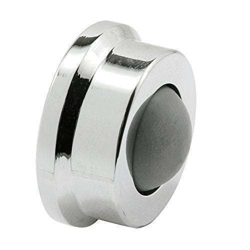 Prime-Line J 4724 Door Wall Stop, 1 In., Rubber Bumper, Polished Chrome (Single Pack) - color: Polished Chrome