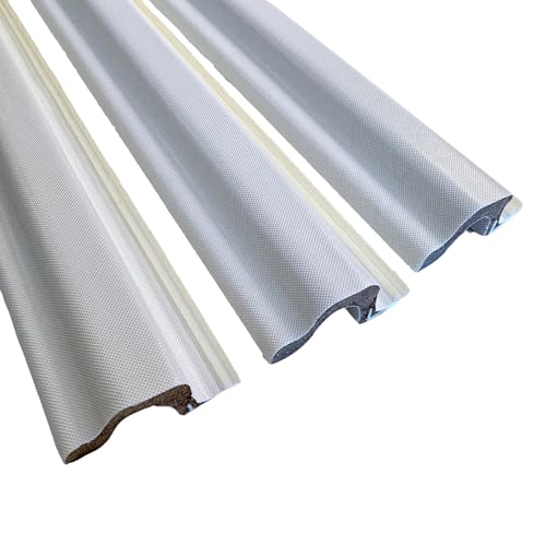 MEGA Reach Foam Weatherstrip (3 Pieces), Foam Weatherstrip for Door, 97 Inches (White) - color: White