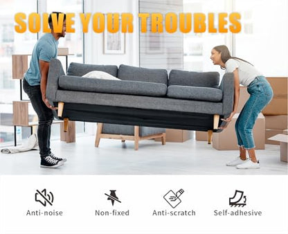 Mariyandh Felt Furniture Pads,40 x 5 Inch Felt Pads for Furniture Non Slip Self Adhesive Cuttable Felt Tape,Black Heavy Duty Felt Strip Roll for Protecting Hardwood Floors Chair Wall Protector - size: 5"x 40"Black
