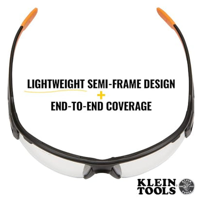 KLEIN TOOLS Safety Glasses, Professional PPE Protective Eyewear with Semi Frame