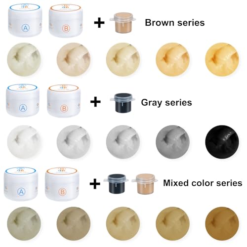 Tub, Tile and Shower Repair Kit (Color Match), 3.7oz Fiberglass Repair Kit, Porcelain Repair Kit White/Almond/Black/Bone/Bisque/Biscuit/Grey/Cream/Off White/Beige, Odorless Bathtub Paint