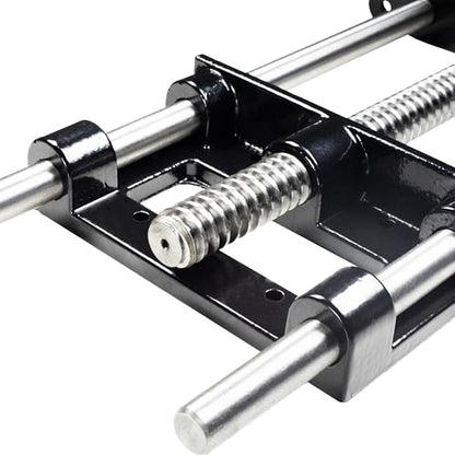 HFS(R) 9 Inch Woodworking Bench Vise, Heavy Duty Front Screw Vise for Workbench Chrome plating Leg Vise Hardware Woodworking with Mounting Screws - size: 9"