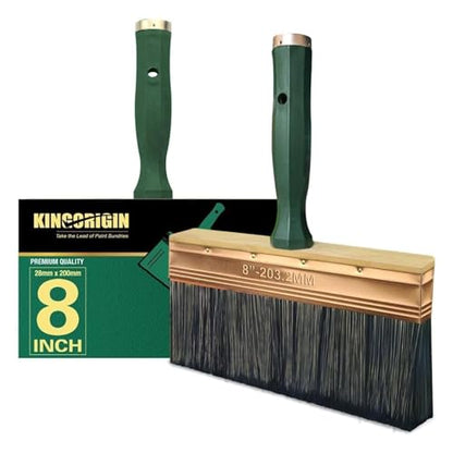 Deck Stain Brush, 8 Inch Deck Paint Brush with Threaded Handle for Extension Pole, Wide Large Brushes for Staining Wood, Fence, Walls, Lime Wash Paint Brush - color: 8 Inch