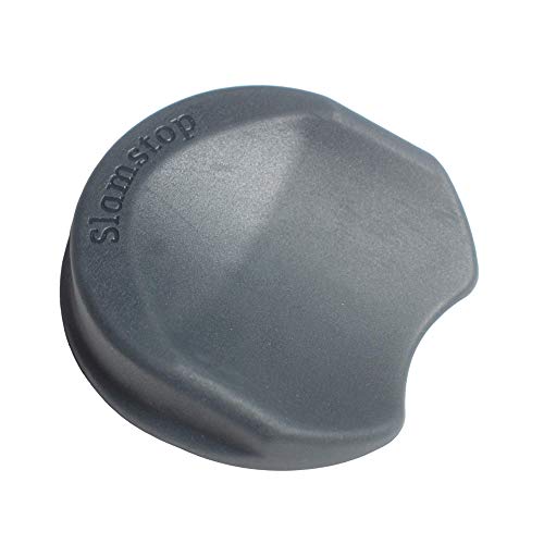 SlamStop Door Stopper Stops Slamming Doors by Wedging Door Open (Single, Anthracite) - color: Anthracite, size: Single
