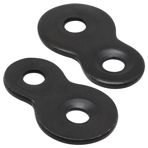 32pcs Figure 8 Fastener, Figure 8 Table Top Fasteners with Screws Heavy Duty Figure-Eigh Clips for Table Tops Connector Bracket (Black) - size: 32pcs