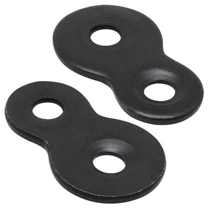 32pcs Figure 8 Fastener, Figure 8 Table Top Fasteners with Screws Heavy Duty Figure-Eigh Clips for Table Tops Connector Bracket (Black) - size: 32pcs