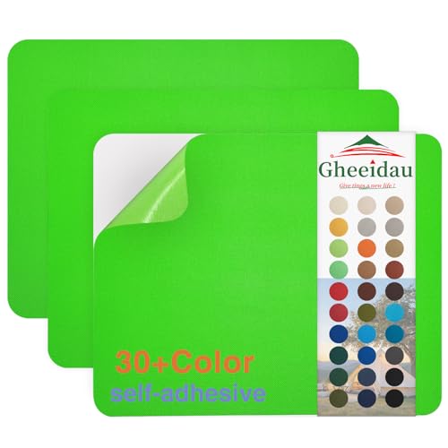 Gheeidau Canvas Repair Patch 9×11 Inch 3Pcs Waterproof Self-Adhesive Fabric Repair Patch for Tents,Boat Cover,Pop Up Canopy,Patio,Bags,Car Seats,Sofas,Furniture Cover(Fluro Green) - color: Fluro Green, size: 9"×11"×3PCS