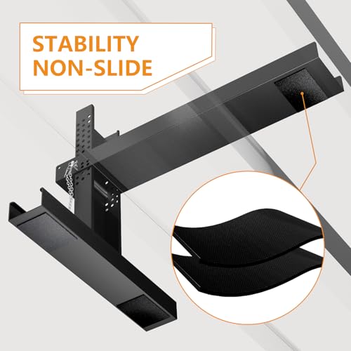 Ladder Leveler Pro - Foldable Heavy-Duty Extender Ladder Stabilizer - Adjustable Height 9"-19" - Non-Slip Feet - Fits Extension/Single Ladders - Holds 500lbs