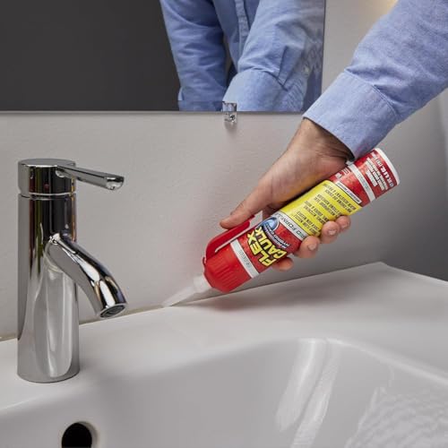 Flex Caulk, Waterproof & Weatherproof Hybrid Polymer Sealant, Strong, Paintable, Indoor, Outdoor, Bath, Shower, Sink, Window, Baseboards, Door, RV, Roof, Wood, Auto & Marine, White, 9 oz, 1-Pack - style: White, 9 oz, 1-Pack