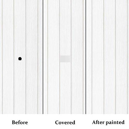 20 Pieces Vinyl Siding Repair Kit, White Self-Adhesive Vinyl Siding Patch Kit for Any Cracks, Holes, or Blemishes on Vinyl Siding, Fence