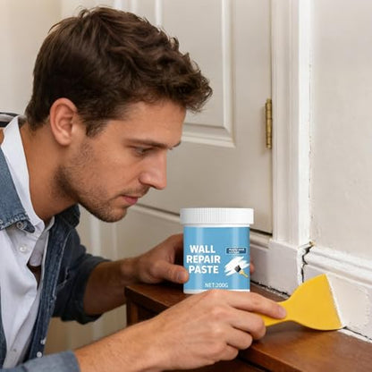 Wall Mending Agent - Hydrophobic Drywall Putty with Scraper - Wall Mending Agent Repair Kit,for Cracks Nail Holes Dents Home Renovation Kitchen