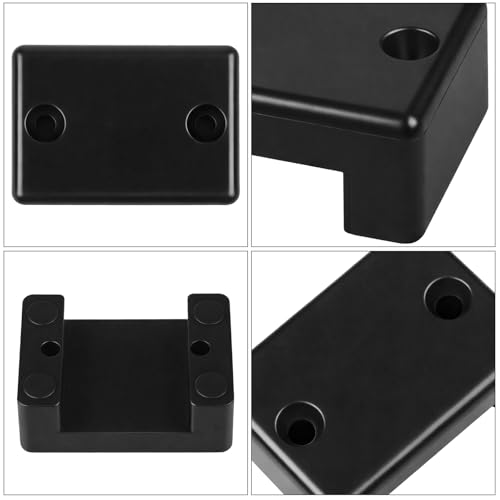 4 Pack Black Plastic Wire Cover Cable Covers for Boats Wire Pass Through Protector for Concealing & Protecting Wires, Holes up to 1-1/4 Inch
