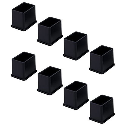 Rubber Feet Pads Mcredy Chair Leg Caps Inner Size 0.8" x1.2" Square,Rectangle Fit for Chair feet Floor Protectors Black Pack of 8 - size: 20x30mm/0.8" x1.2",8 PCS