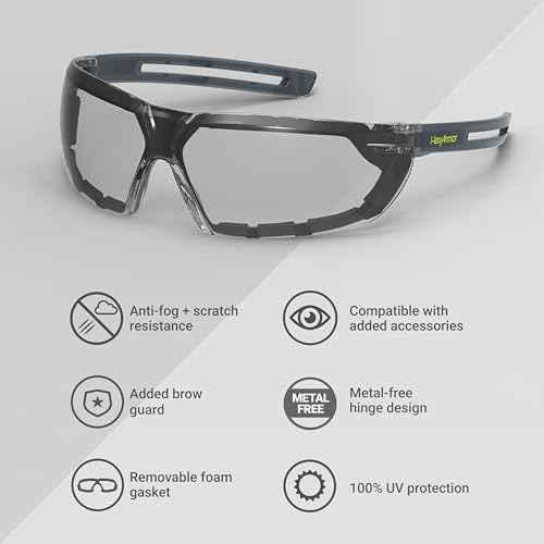 HexArmor LT400G Safety Glasses - color: Grey 23% / Trushield