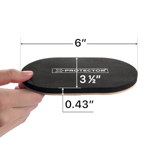 X-Protector Felt Furniture Sliders Hardwood Floors - 4 PCS 6" x 3 1/2" Furniture Sliders - Heavy Duty Felt Sliders Hard Surfaces – Move Your Furniture Easily & Safely! - size: 4 PCS 6 inch