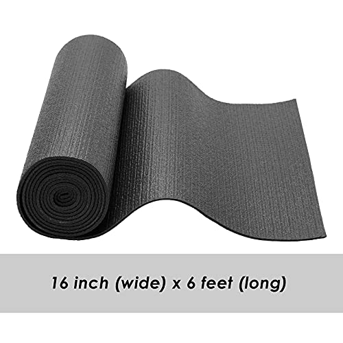 MIXPOWER Professional Tool Box Liner and Drawer Liner,Easy Cut, Non-Slip Foam Rubber Toolbox Drawer Liner Mat - Adjustable Cabinet Liners,Black,16 inch (Wide) x 6 feet (Long), 3mm Thickness - size: 16"W x 72"L