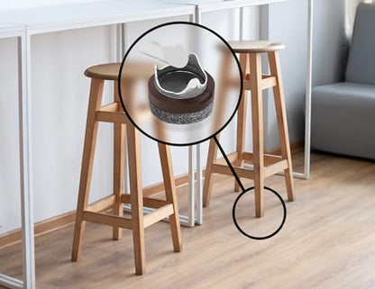 GorillaFelt CB240 Chair Leg Floor Protectors/Felt Glides (Set of 8) Tap On Felt Furniture Pads Guaranteed to Stay On, 3/4 Inch Round Sliders - size: 3/4 Inch 8 Pack