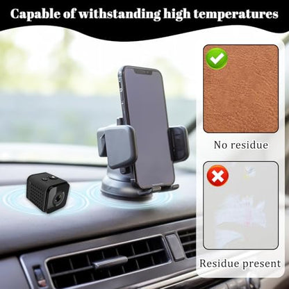 40 Pcs Round Adhesive Pads 1" Double Sided Sticky Adhesive Pads Round Heavy Duty Mounting Tape Clear Removable Dots for Car Phone Mounts Dashboard Dash Cam Base Home Office