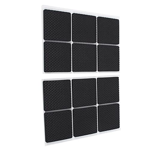12pcs Non Slip Furniture Pads 1.8 Self Adhesive Hardwood Floors Protectors Grippers, Keep Furniture in Place and Silence