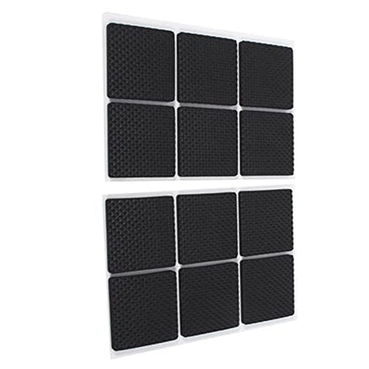 12pcs Non Slip Furniture Pads 1.8 Self Adhesive Hardwood Floors Protectors Grippers, Keep Furniture in Place and Silence