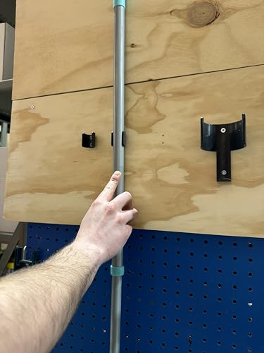 StealthMounts Mop Broom & Yard Tool Holders -10 Pack | Mop and Broom Holder Wall Mount | Broom Hanger Wall Mount