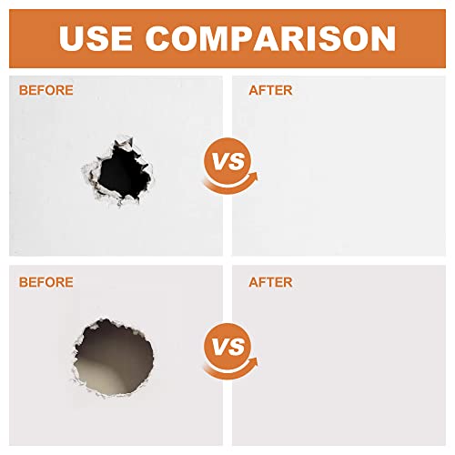 Boncart Drywall Repair Kit,Drywall Patch Repair Kit,2/4/6/8inch Self Adhesive Repair Patch,Quick Repair Drywall Large Holes - style: Wall Patch 2/4/6/8inch x2