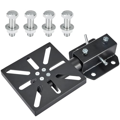Rotating Bench Mount for Vises,Heavy-Duty Steel Vise Mount for Bench Vise and Grinder, Universal 7.9" x 7.9" Mounting Plate