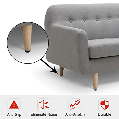 Yelanon Non Slip Furniture Pads -16pcs 2" Grippers Hardwood Floors Non Skid for Furniture Legs,Self Adhesive Rubber Furniture Feet， Anti Slide Furniture Floors Protectors for Keep Couch Stoppers - size: 16pcs 2" Square