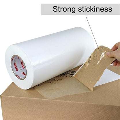 JIALAI HOME 12" White Duct Tape, Industrial Grade 12 inches x 55 Yards (164 ft) Wide Tape Duct, 9 Mil Heavy-Duty, Waterproof, Strong, Flexible, No Residue, for Crafts & Home Improvement - color: White