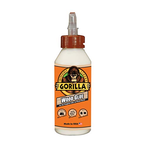 Gorilla Wood Glue, 8 Ounce Bottle, Natural Wood Color, (Pack of 2)