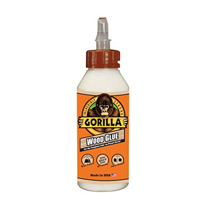 Gorilla Wood Glue, 8 Ounce Bottle, Natural Wood Color, (Pack of 2)