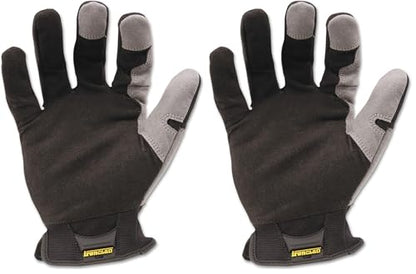Ironclad mens Work Multipurpose Gloves, Grey, Large Pack of 2 US - size: Large (Pack of 2)
