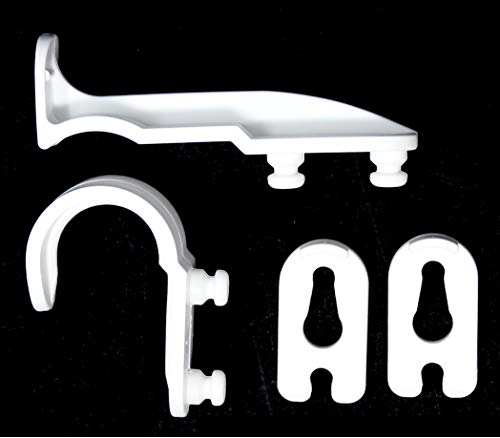 New Plastic Latch Set Kit for Solar Group Standard Mailbox Repair Latch Kit (1, White) - color: White