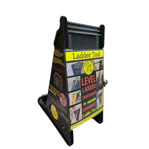 Ladder Leveler,Ladder Jacks,Ladder Stabilizer Tool with Storage Easy to Use for All Surfaces and Uneven Ground