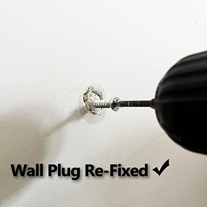 20 Packs Drywall Masonry Anchor Repair Kit Heavy Duty Wall Hole Patch Filler Fits Loose Wall Fixtures and Various Size Screws Quick Fix Wall Anchors DIY