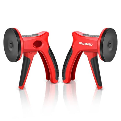 HAUTMEC 2 Pack Pistol Grip Suction Cup – Compact Suction Lifter with Quick Release Lever, One-Handed Operation for Tile, Glass, Stone & More – HT0439