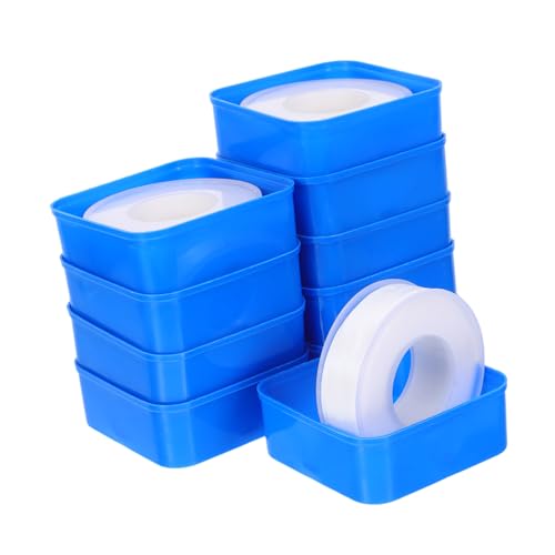 Cabilock 10rolls Heavy Duty PTFE Tape for Pipe Sealing Anti-Leak Adhesive for Bathroom Kitchen Garden and Easy to Apply for Leak Repairs