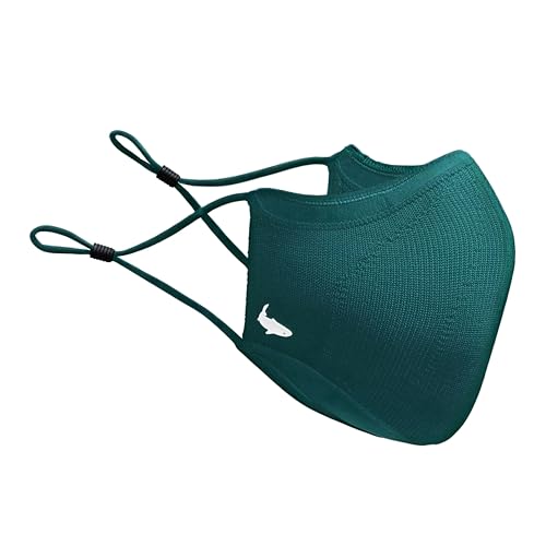 INHERENT Premium Traveler's Face Mask with Anti-Odor SILVERbac | Reusable, Adjustable, Comfortable - style: Green - Large