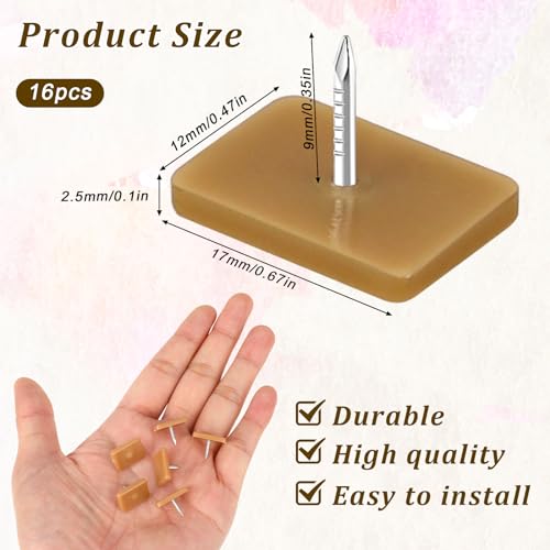 Tack-in Drawer Glides Drawer Slides Drawer Repair Tool Plastic Furniture Sliders for Repairing Dressers, Making The Drawers Slide Smoothly and Evenly (16 Pieces)