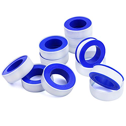 30 Pieces 1/2 Inch Teflon Tape Industrial Thread Seal Tapes Plumbing Waterproof Seal Tape for Plumber, Air Head, Thread Pipe, 1/2 x 394 Inch