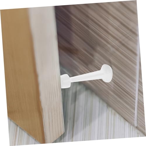 Lurrose Extra Long Heavy Duty Wall Mounted Door Stopper with Soft Rubber Tip Non Slip Floor and Wall Door Stop for Home Office Bedroom Bathroom Protection Construction White Finish