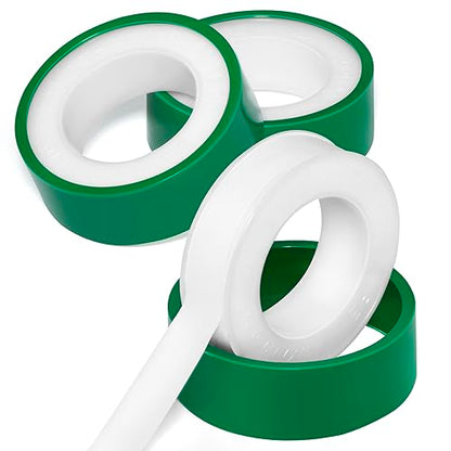 3 Roll Plumbers Tape, Teflon Tape, -374 to 536 Degree F Temperature Range, High Density 0.45g/cm, Water Pipe Sealing Plumbing Tape, Duct Tape, L 390 in x W 0.47 in³. Green - style: Green 0.47 in *3 Roll