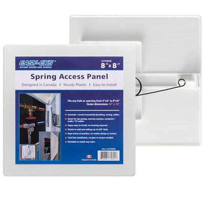 EASY-EXS Access Panels Spring-Fit 8"x8" (External 10"x10") Square - size: 8"x8" - 1 Pcs