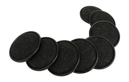 Tech Team #933-3" Steel Furniture Caster Cups with Carpet Bottom – Heavy-Duty Floor Protectors for Hardwood, Tile, Vinyl & Carpet – 8-Piece Set for Beds, Sofas & Tables…
