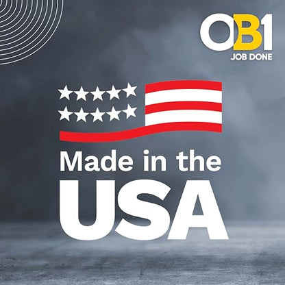 OB1 Universal Caulk Sealant & Adhesive Gray 10.1oz | Professional Grade Premium All-in-One Advanced Hybrid 3-in1 | Water Resistant Internal & External | Shrink Crack UV & Fade Resistant | 1 Cartridge - color: Gray, size: 10.1oz